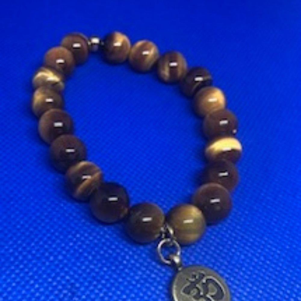 Tigers eye with OM Bracelet